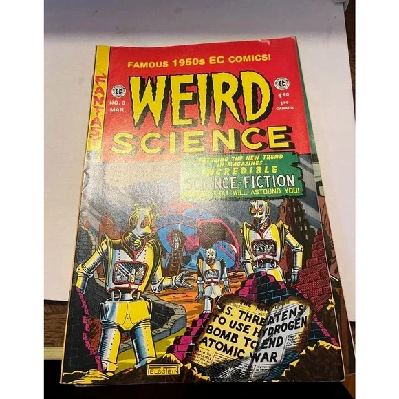 6 WEIRD Science & SHOCK EC Comics 1950's Reprints Gladstone 1993 - Picture 2 of 7
